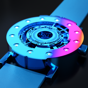 Techno-circle #1 watch in anodised titanium