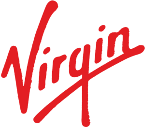 Virgin logo. A famous solo founder startup.