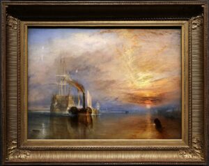 “The Fighting Temeraire tugged to her last berth to be broken up, 1838 “ by J. M. W. Turner