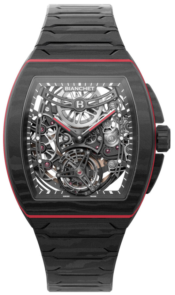 Bianchet UltraFino Carbon watch, isolated on white background