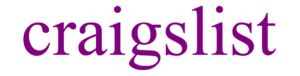 Craigslist logo. A well-known solo founder startup.