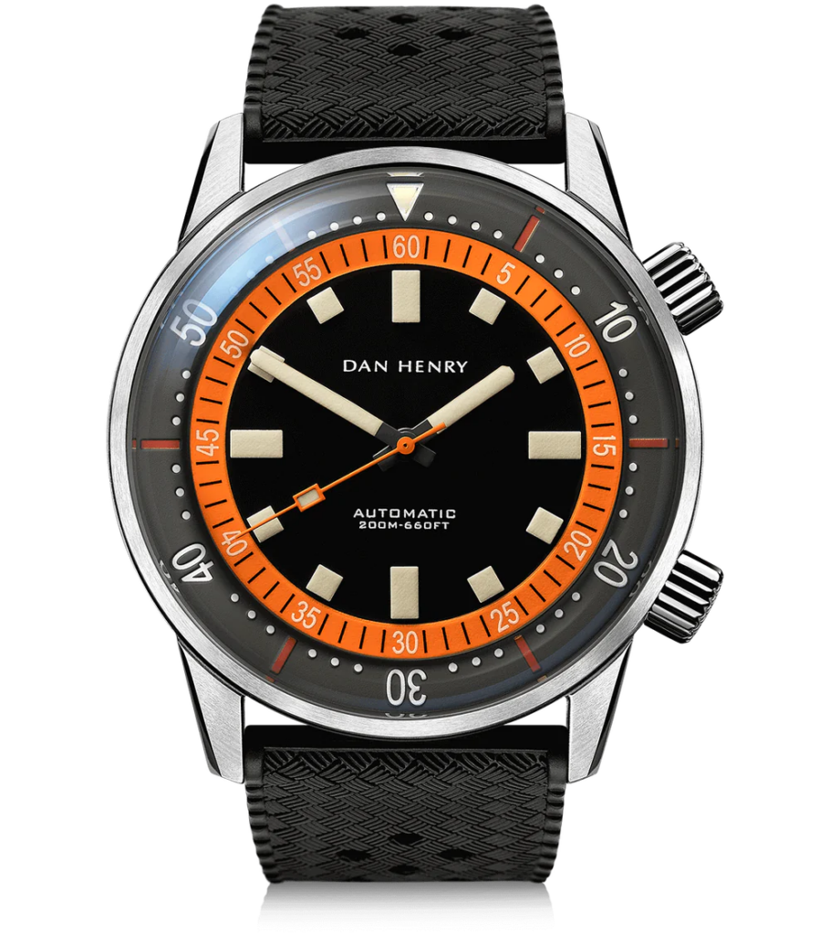Dan Henry automatic watch, isolated on white background