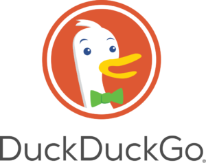 DuckDuckGo logo. A well-known solo founder startup.