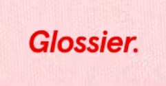 Glossier logo. Founded by one person.