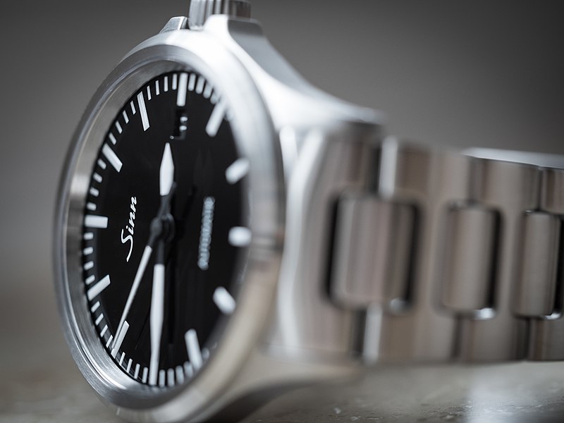 Sinn 556 I watch, shallow depth of field.