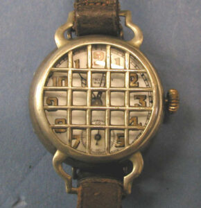 Early World War 1 wristwatch, as an example of revolutionary watch design