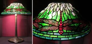 Art Nouveau lamp by Tiffany. As an example of functional art