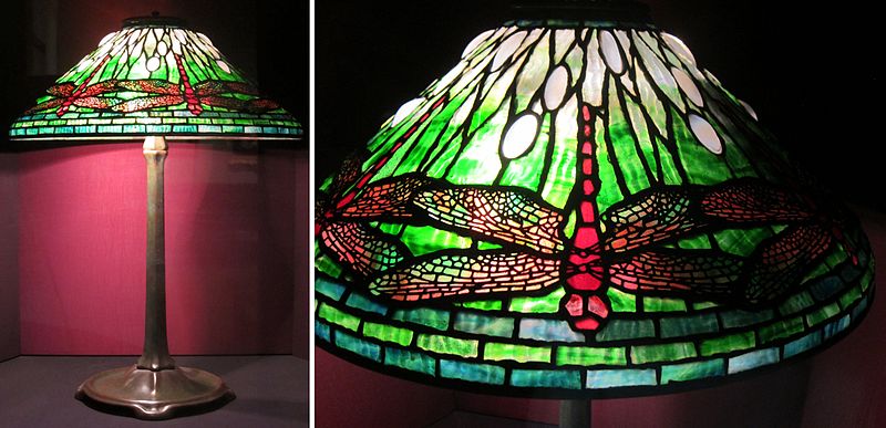 Art Nouveau lamp by Tiffany.