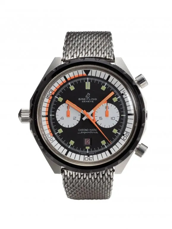 Breitling SuperOcean Chronomatic watch, isolated on white background