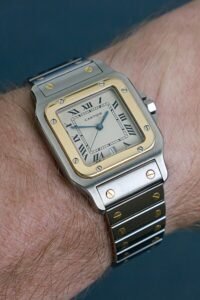 The Cartier Santos watch.