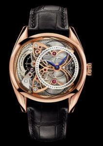 Papillon d'Or Gold front watch by Andreas Strehler. aesthetic watch engineering