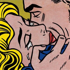Roy Lichtenstein, Kiss as an example of design used as fine art