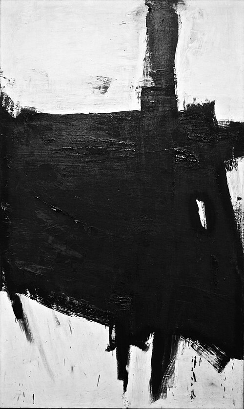 Sabra, an abstract black and white painting by Franz_Kline