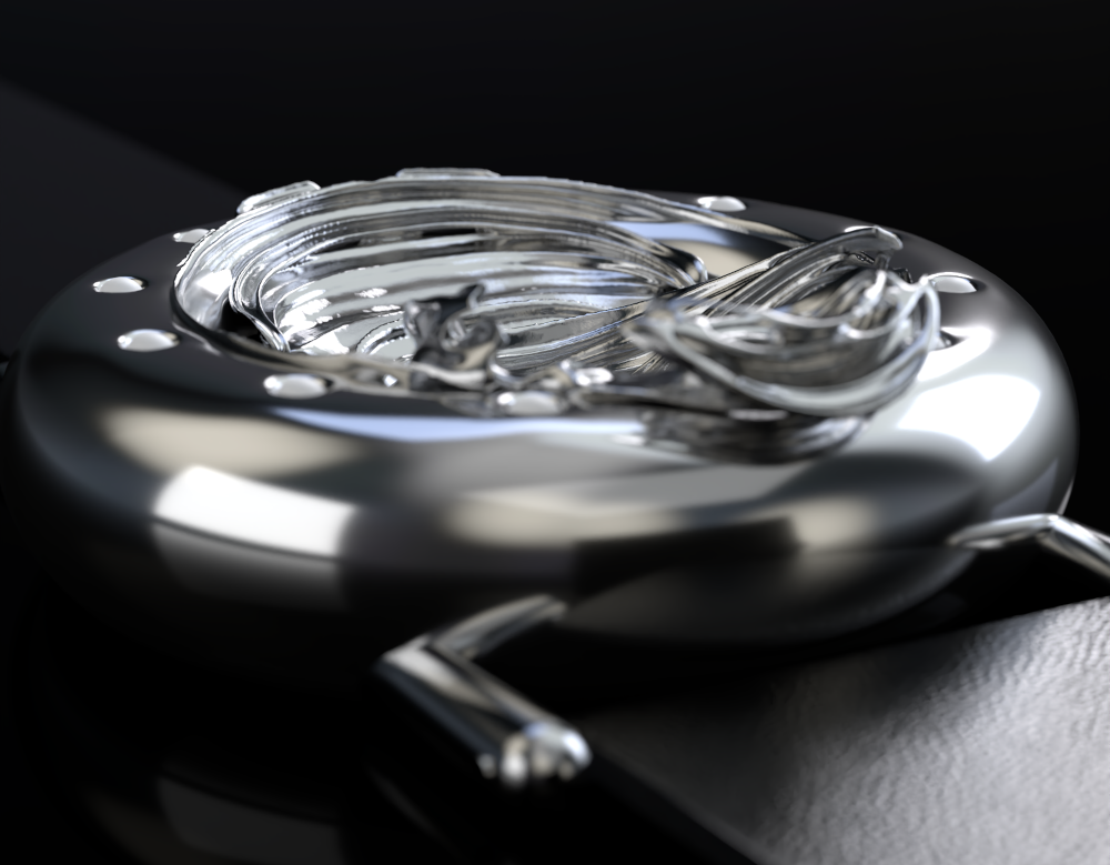 Fractal Emergence wristwatch in platinum