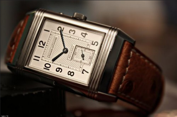 Jaeger-LeCoultre Reverso watch, hero shot.