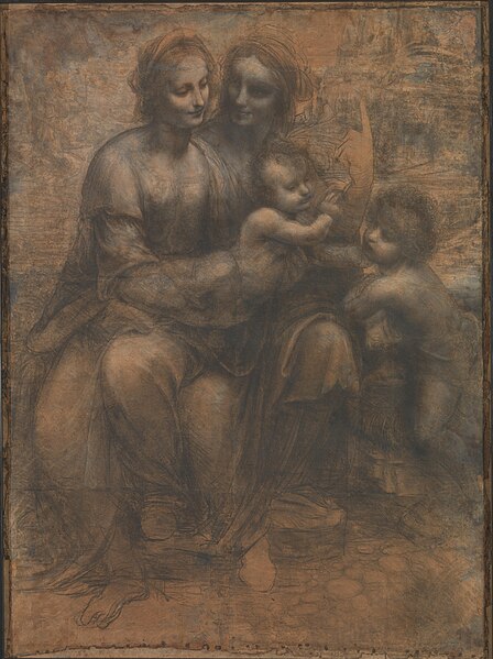 Leonardo da Vinci - Virgin and Child, browns