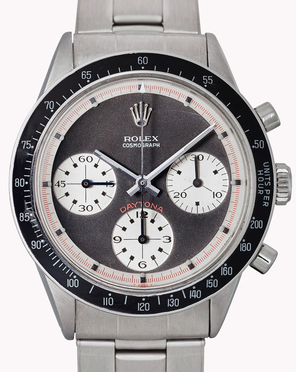 Rolex "Paul Newman" Daytona, on pale background.