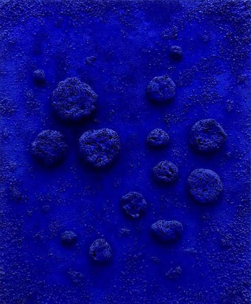 Yves Klein blue artwork.