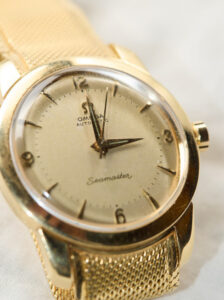 Omega Seamaster - gold watch aesthetic