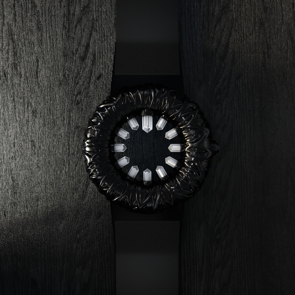 Tropical Crystal watch - black