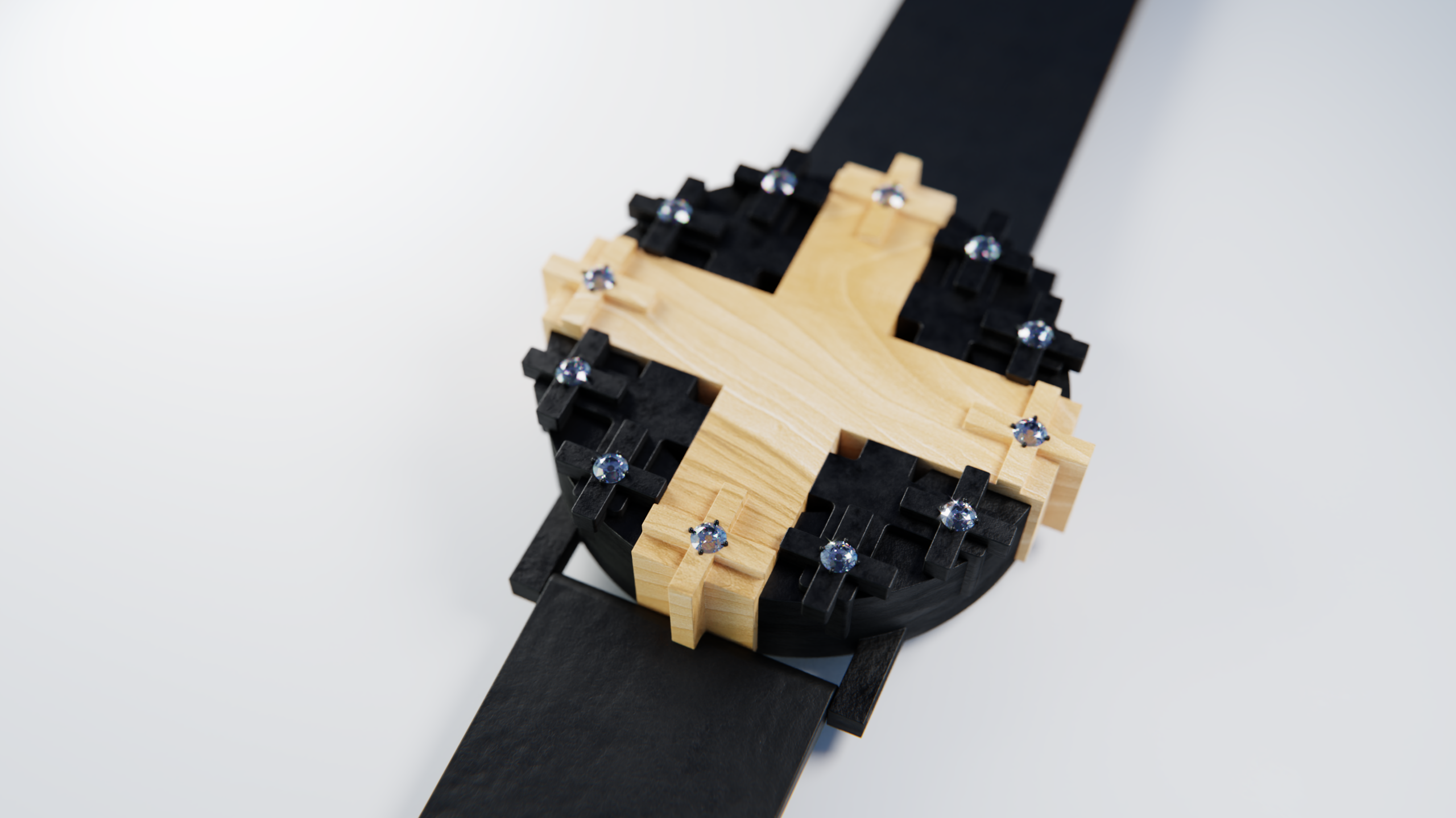 Cross #1 watch aspen and blackened silver. Thumbnail