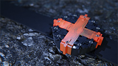 Cross #1 watch yew and blackened silver. Thumbnail