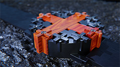 Cross #1 watch yew and blackened silver. Thumbnail