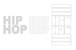 Hip Hop wristwatch - lettering development