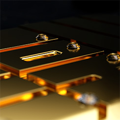 Hip Hop #1 watch, gold. Thumbnail