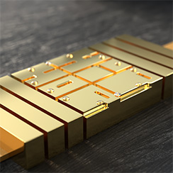 Hip Hop #1 watch, gold. Thumbnail