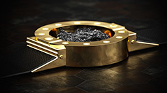 Stone-hold watch, gold. Thumbnail