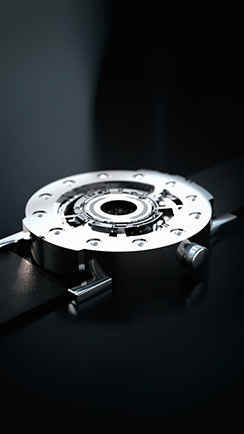 Techno-circle #1 watch, aluminium. Thumbnail