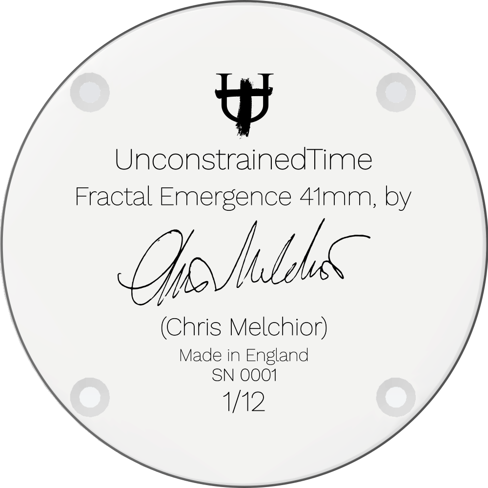 Fractal Emergence 41mm watch case-back image