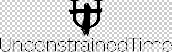 UnconstrainedTime logo with wording - black on transparent - thumbnail