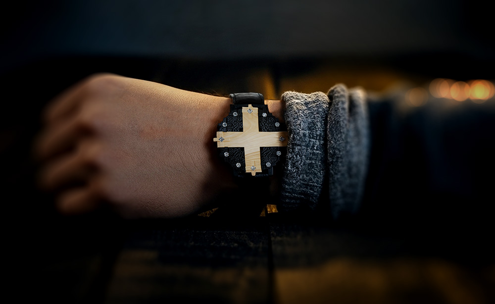 Cross #1 watch worn on the wrist.
