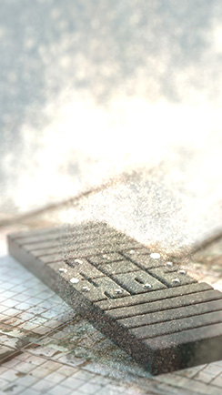 Hip Hop #1 watch, black, with bright dust particles. Thumbnail