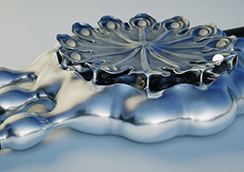 Poppy Seed-pod watch, silver. Thumbnail