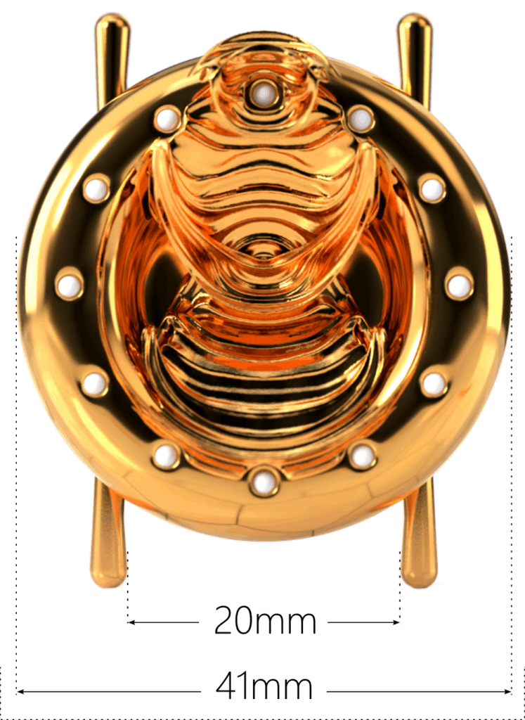 Fractal Emergence watch size and strap size